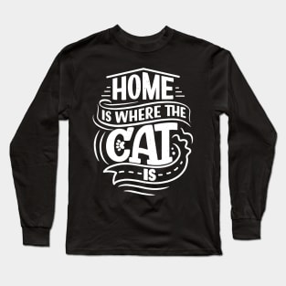 funny cat quotes design Long Sleeve T-Shirt